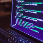 Beeldscherm van een hacker