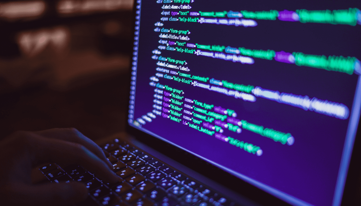 Beeldscherm van een hacker Beeldscherm van een hacker