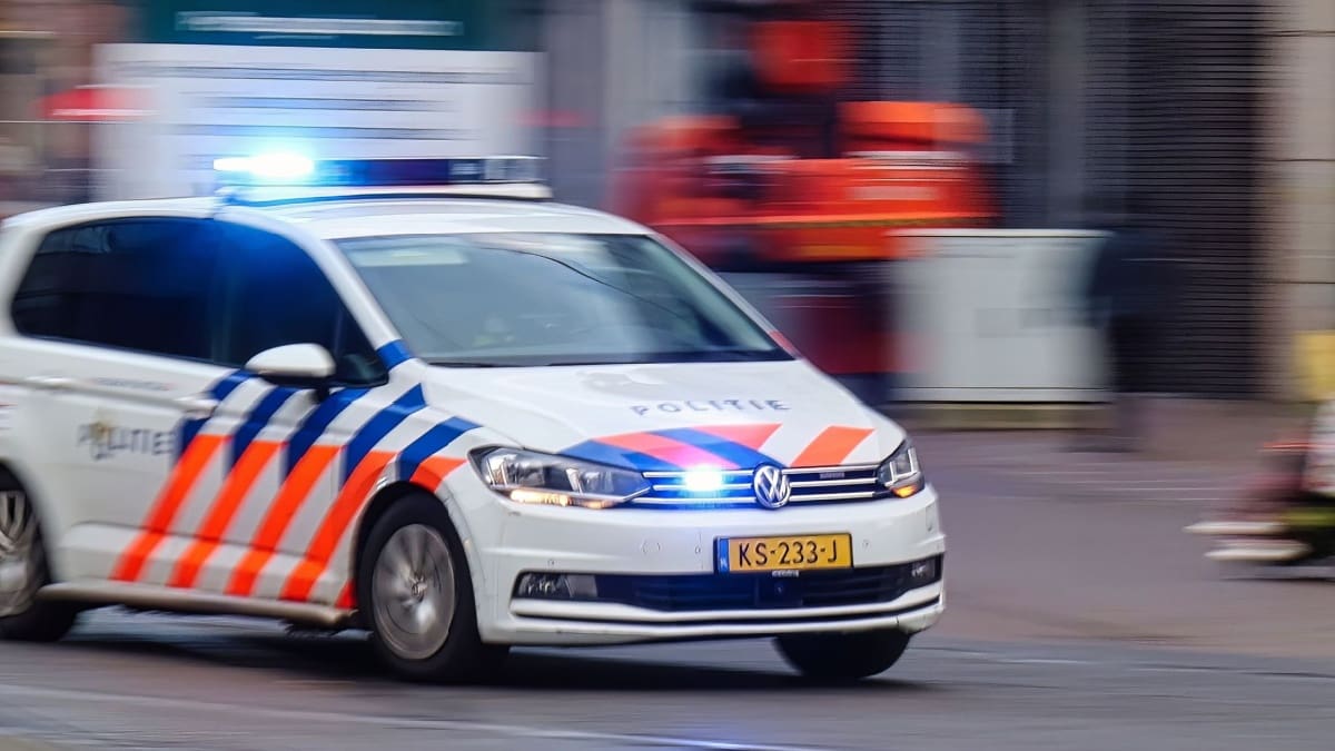 Politie sirene zwaailichten Nederland