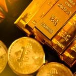 Acciones caen, pero oro y bitcoin suben con fuerza: +7% en la semana