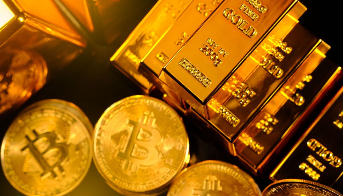 Acciones caen, pero oro y bitcoin suben con fuerza: +7% en la semana