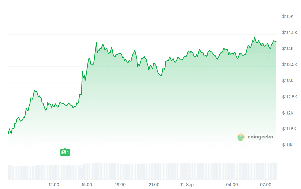 Bitcoin precio CoinGecko