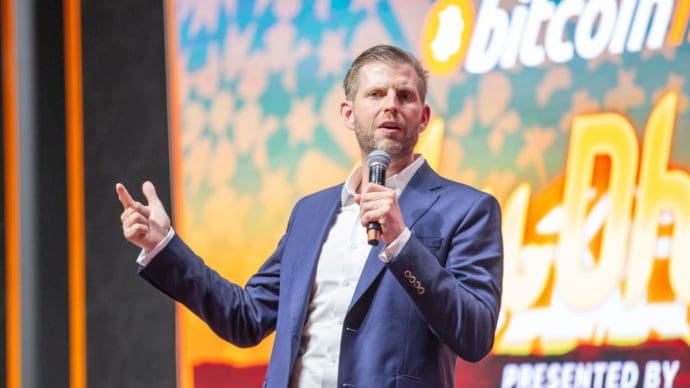 El mercado cripto sangra, pero Eric Trump ve oro: “Recién empezamos”