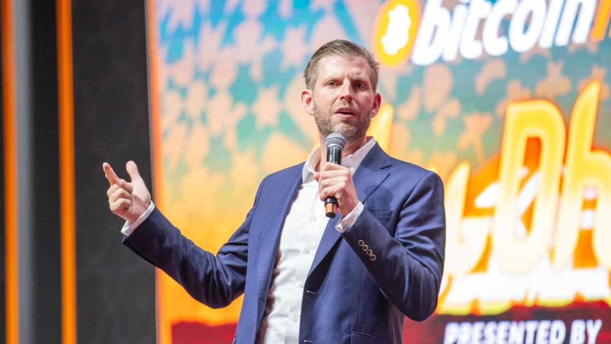 El mercado cripto sangra, pero Eric Trump ve oro: “Recién empezamos”