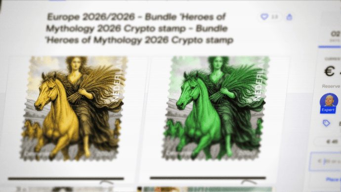 Las populares Crypto stamps europeas ya llegan a las subastas